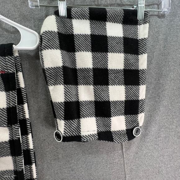 Scoodie Black and White Plaid Women's Scarves & Hood - Picture 6 of 9